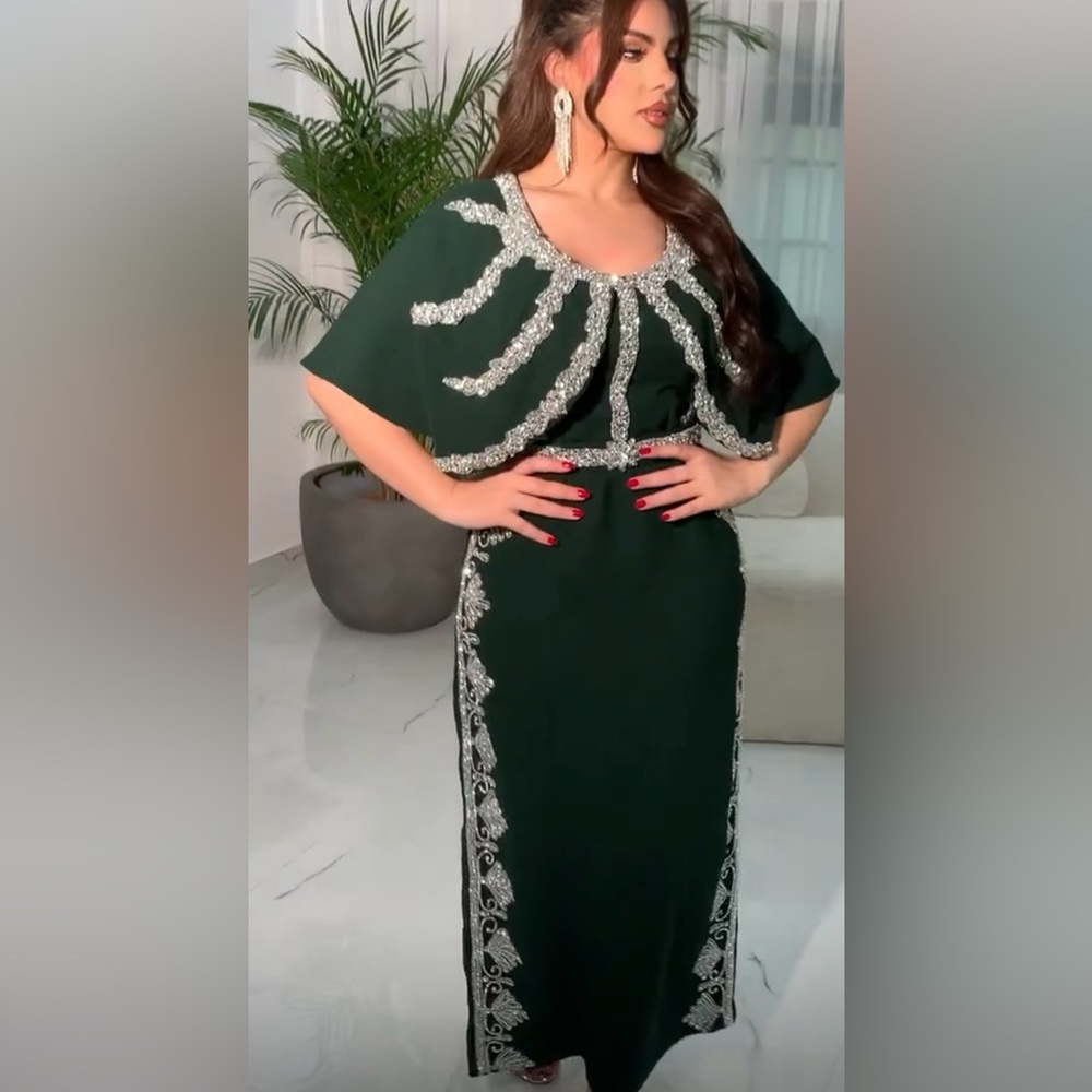 Beautiful emerald green dress
